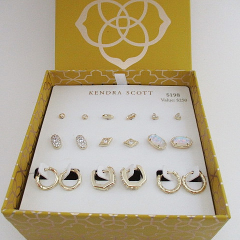 KENDRA SCOTT Earring Gift Set of 9 in Gold